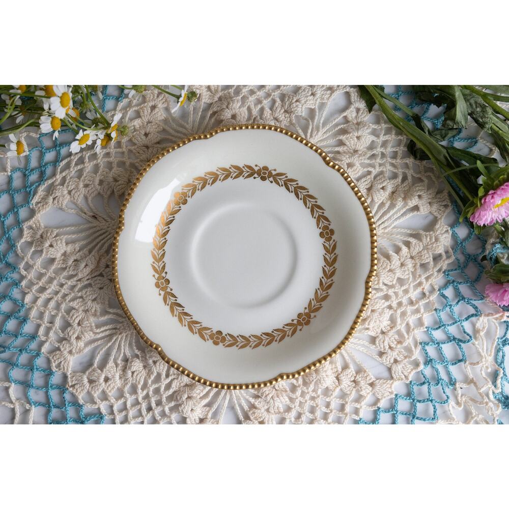 Castleton Laurel Saucer Plates. Tea time fun 6 1/4" diameter